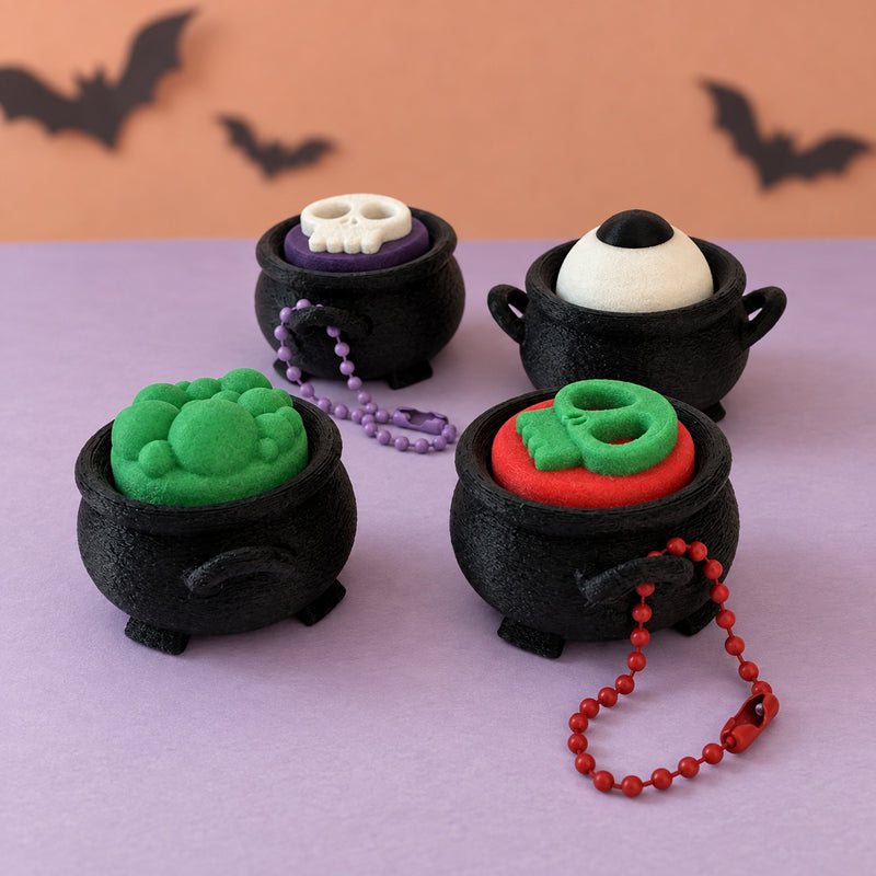 Halloween Cauldron Clickers in its staged photograph.