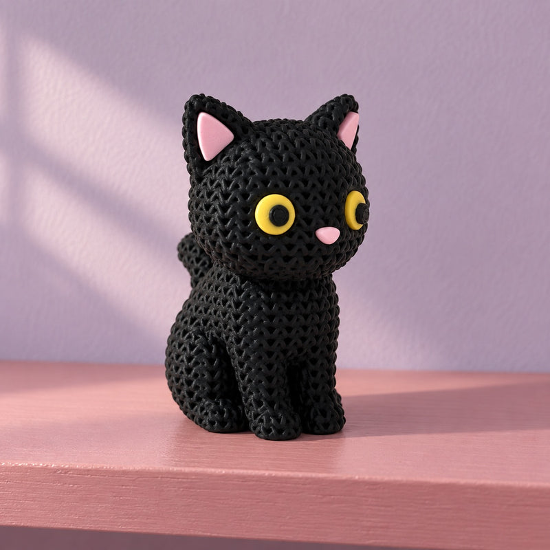 Knit-Texture Cat in its staged photograph.